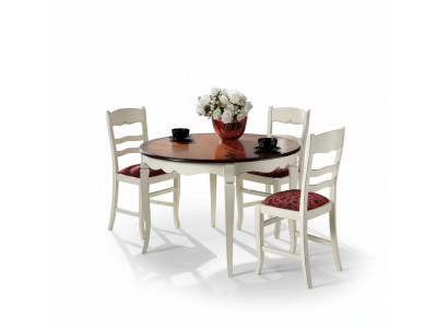 Dining Set Complete Set 4x Chairs Sideboard Dining Group Wooden Table White New