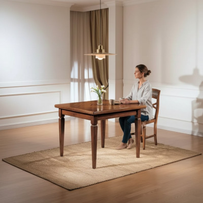 Dining room furniture tables square wood brown dining tables solid wood new