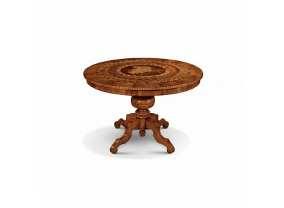 Dining table, dining room, brown, round, classic table design, wood, luxury furniture