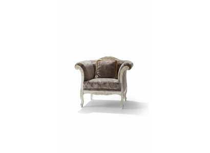 Armchair 1-seater upholstered sofas design luxury textile couch gray sofa new