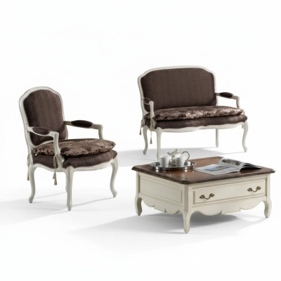 Sofa 2-seater classic upholstery design luxury couch sofas armchair new