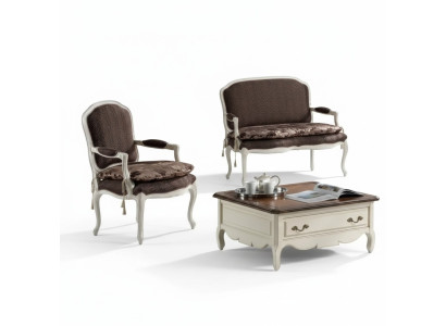 Sofa 2-seater classic upholstery design luxury couch sofas armchair new