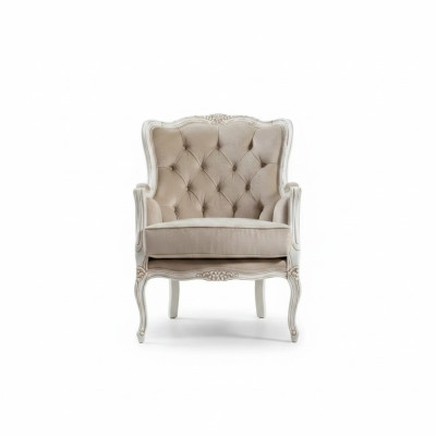 Luxury Armchair Design Upholstered Sofa Couch Living Room Fabric 1 Seater New