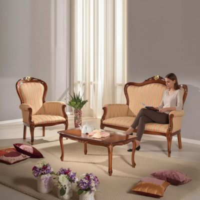 Sofa set 2-seater set design sofa upholstered couch classic luxury new
