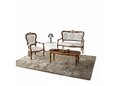 Sofa set design sofa 2-seater armchair couch classic luxury new