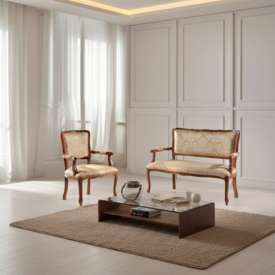 Sofa 2-seater armchair couches sofa upholstery seating set seat bench set