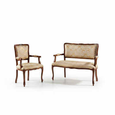 Sofa 2-seater armchair couches sofa upholstery seating set seat bench set