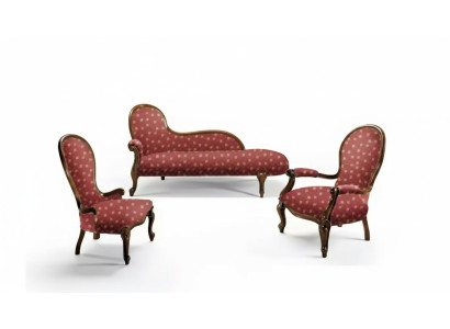 Lounge Sofa Lounger Cushion Chaise Classic Chaise longue Club Brown New