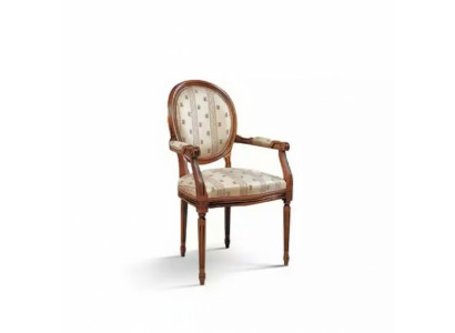 Chair with armrest, armchair, dining room, wood, recliner, design furniture, beige
