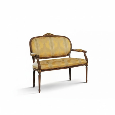 Bench Classic Yellow Stool Retro Living Room Luxury Design New