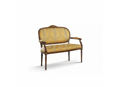 Bench Classic Yellow Stool Retro Living Room Luxury Design New
