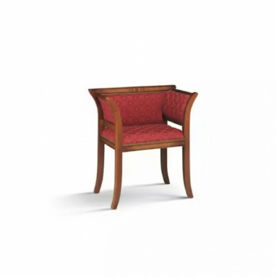 Dining room wooden chair with armrest classic new design upholstered seat