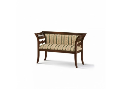 Upholstered Bench Designer Living Room Beige Classic Seating New Luxury