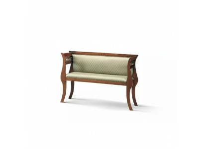 Bench Classic Designer Seating Furniture Living Room Upholstered Bench Brown