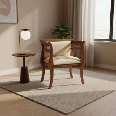 Classic chair designer dining room chair luxury wood armchair wooden chair
