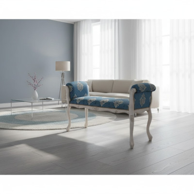 Upholstered bench, seat bench, bench, seating furniture, textile bench, classic wooden bench