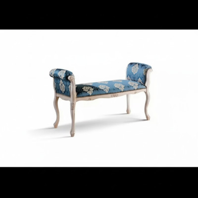 Upholstered bench, seat bench, bench, seating furniture, textile bench, classic wooden bench