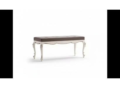 Designer bench stool living room seating upholstered textile fabric bench