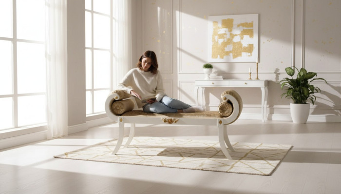 Stool Bench Ottoman Living Room Designer Stool Seating Furniture New