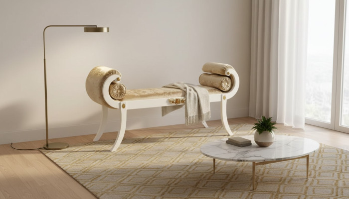 Stool Bench Ottoman Living Room Designer Stool Seating Furniture New