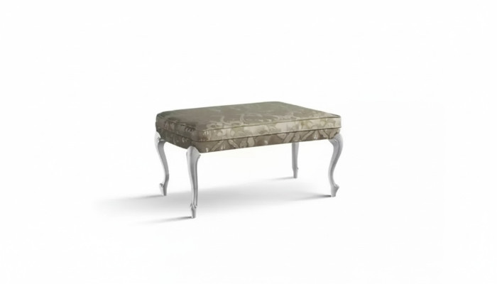 Design Stool Bench Luxury Pouf Furniture Upholstered Stool Seat Stool Gray New