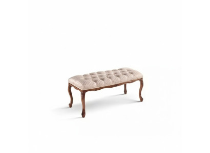 Seating furniture bench upholstered bench wooden bench padded fabric stool pink new