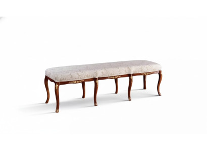 Classic brown bench design textile new upholstery fabric seating furniture new