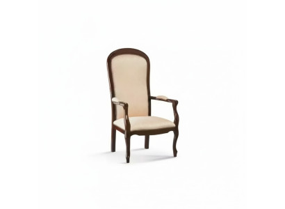 Living room armchair 1 seat couch upholstery luxury textile design wood furniture
