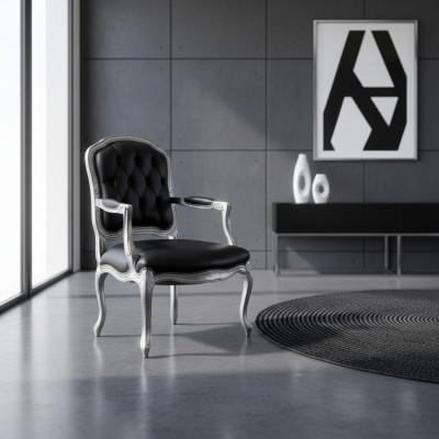 Luxury design chair Italian-style furniture single-seater wooden armchair new