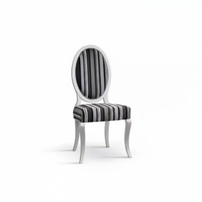 Chair Armchair Solid Classic Wood Textile Lounge Upholstered New