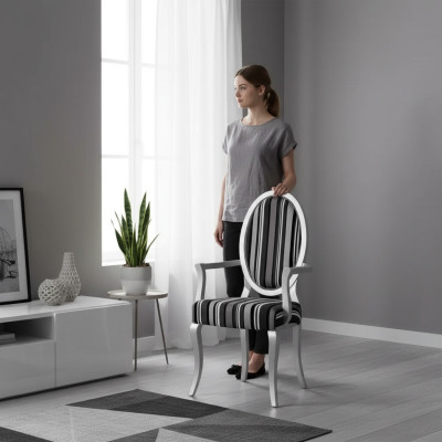 Classic chair with armrests dining chair lounge luxury new