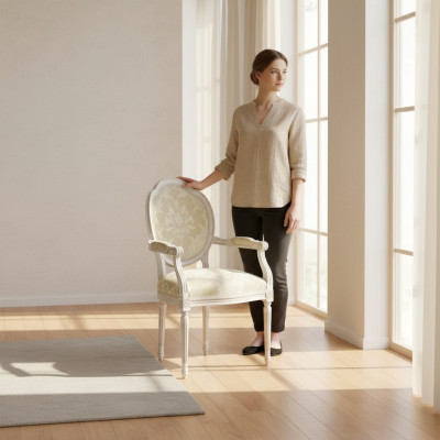 Classic chair design wooden chair dining chair luxury wooden armchair