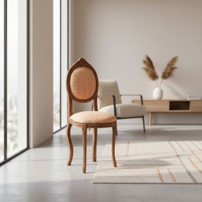 Chair without armrest dining chair wood fabric dining room design armchair