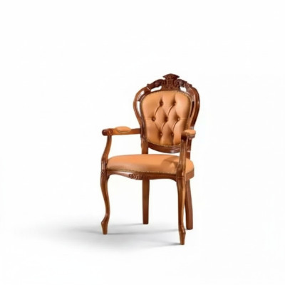 Chair 1-seater dining-room wood luxury Italy furniture design classic new