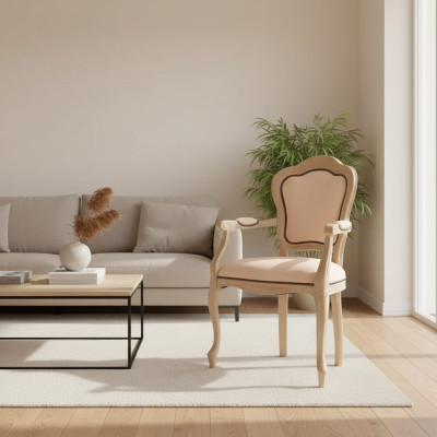 Dining room chair wood luxury armchair chairs living room furniture reclining chair new
