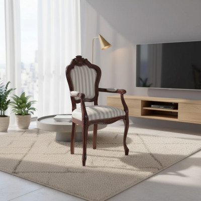 Chair Cushion Gray Designer Chair Dining Room Armchair Luxury Furniture New Condition: New