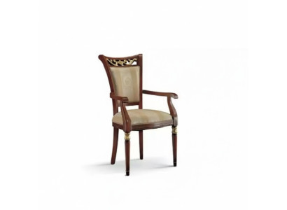 Chair Luxury Design Armchair Wood Upholstery Art Deco Dining Room Furniture Wood