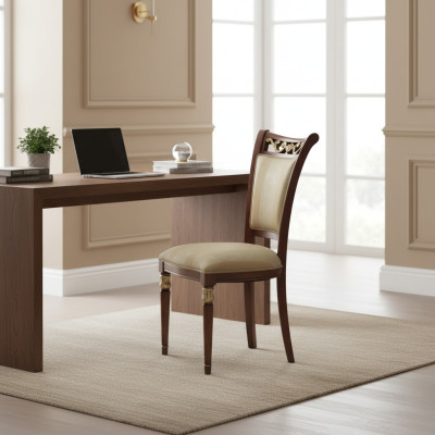 Chair Wood Italian Furniture Dining Room Chairs Luxury Design Solid Wood