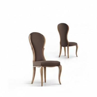 Dining room chair luxury design wooden chair brown Italian style furniture new