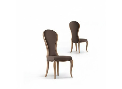 Dining room chair luxury design wooden chair brown Italian style furniture new