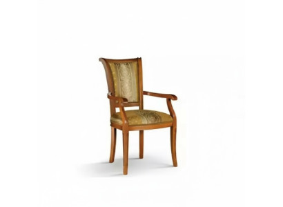 Dining room chair Art Deco armrest dining room design textile luxury brown