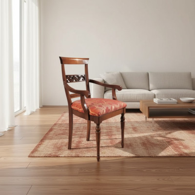 Living room chair design dining room wooden chairs upholstery with armrests new