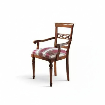 Dining room designer wood modern armchair brown luxury chair armchair brown