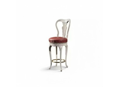 Classic White Chair Designer Bar Stool Wood Chair Luxury Furniture Stool
