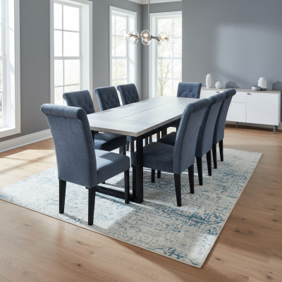 Dining table 12 x chairs dining room set dining group modern chairs table 13-piece.