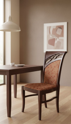 Chair Designer Armchair Upholstered Chairs Gastro Dining Room Fabric Furniture New