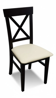 Classic Chair Black Wood Seat Upholstery Design Textile Modern Style New