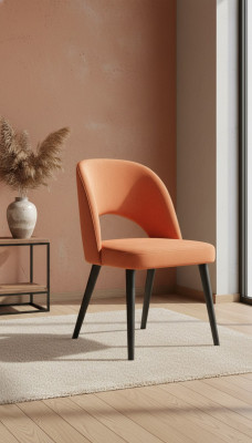 Luxury Design Upholstered Chair Dining Chair Seat Back Dining Wood New