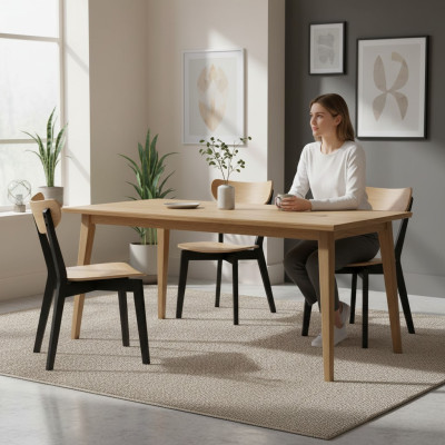Chair Brown Luxury Dining Room Wood Modern Furniture Design Elegant New