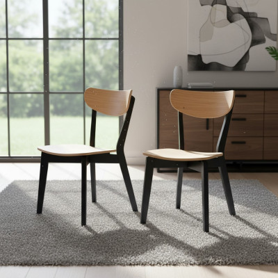 Chair Brown Luxury Dining Room Wood Modern Furniture Design Elegant New
